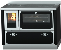 Cuisinière à gaz - Combinata CLASSICA F80+G60 - De Manincor - mixte / à  bois / encastrable